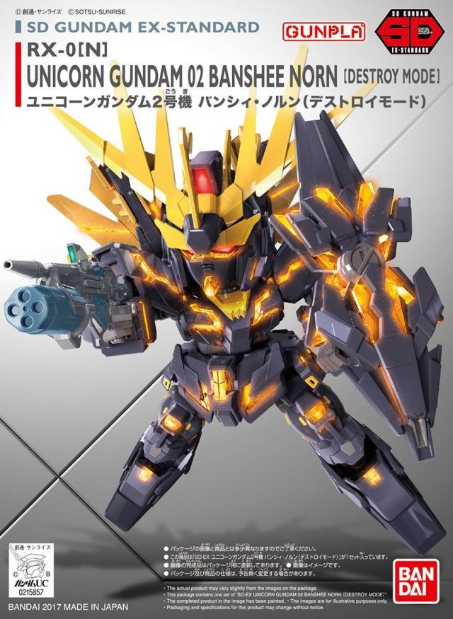 GUNDAM -EX-Standard 015 Unicorn 02 Banshee Norn (Destroy M.)-Model Kit