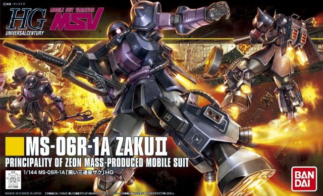 GUNDAM - HGUC 1/144 MS-06R-1A ZAKUII - Model Kit