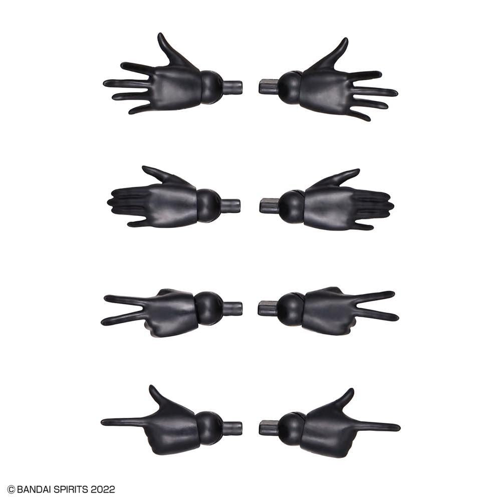 30MS - Option Hand Parts (White / Black) - Model Kit