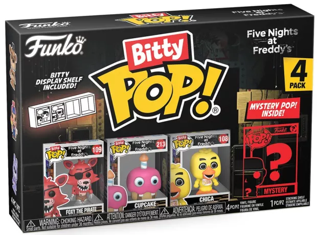 Five Nights at Freddy's Bitty POP! Vinyl Figure 4-Pack Foxy 2,5 cm