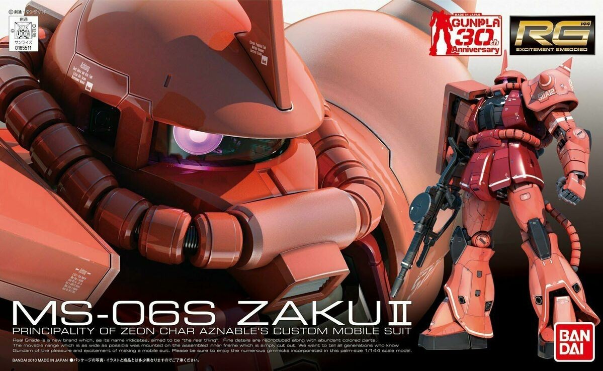 RG 02 MS-06S Zaku II Char Custom