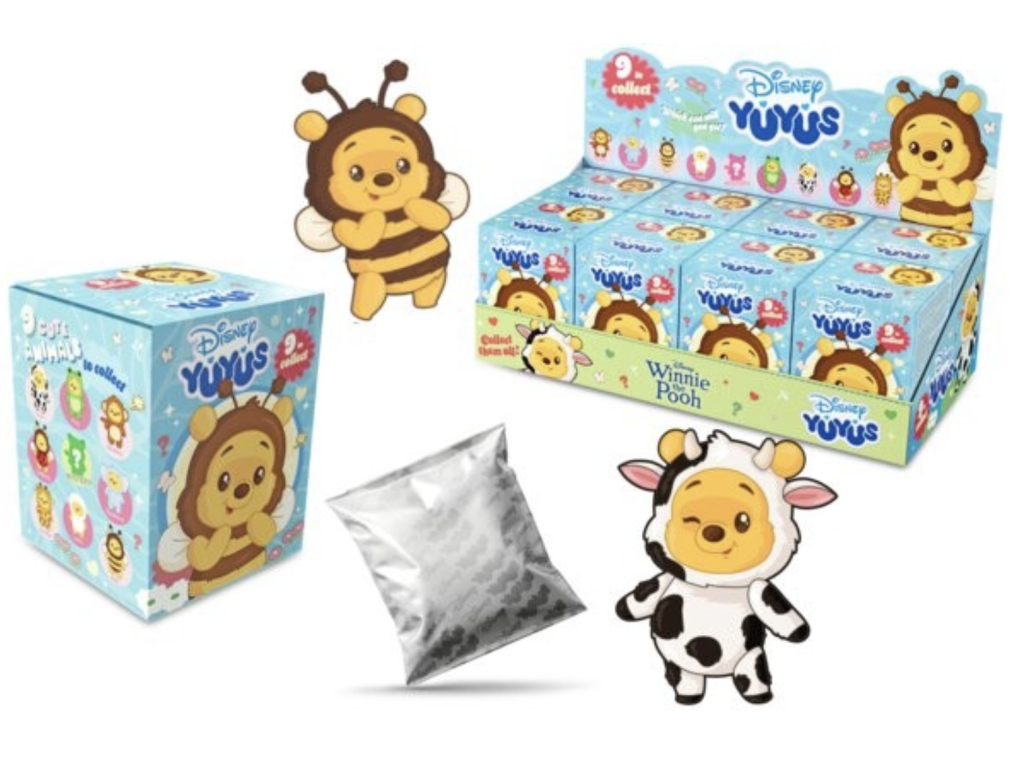 [PREORDER] WINNIE THE POOH - Display of 8 Keychains YUYUS 12cm - 8 Models