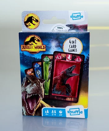 JURASSIC WORLD - Shuffle - 4 in 1 - 5th Panel Packaging FR/NL