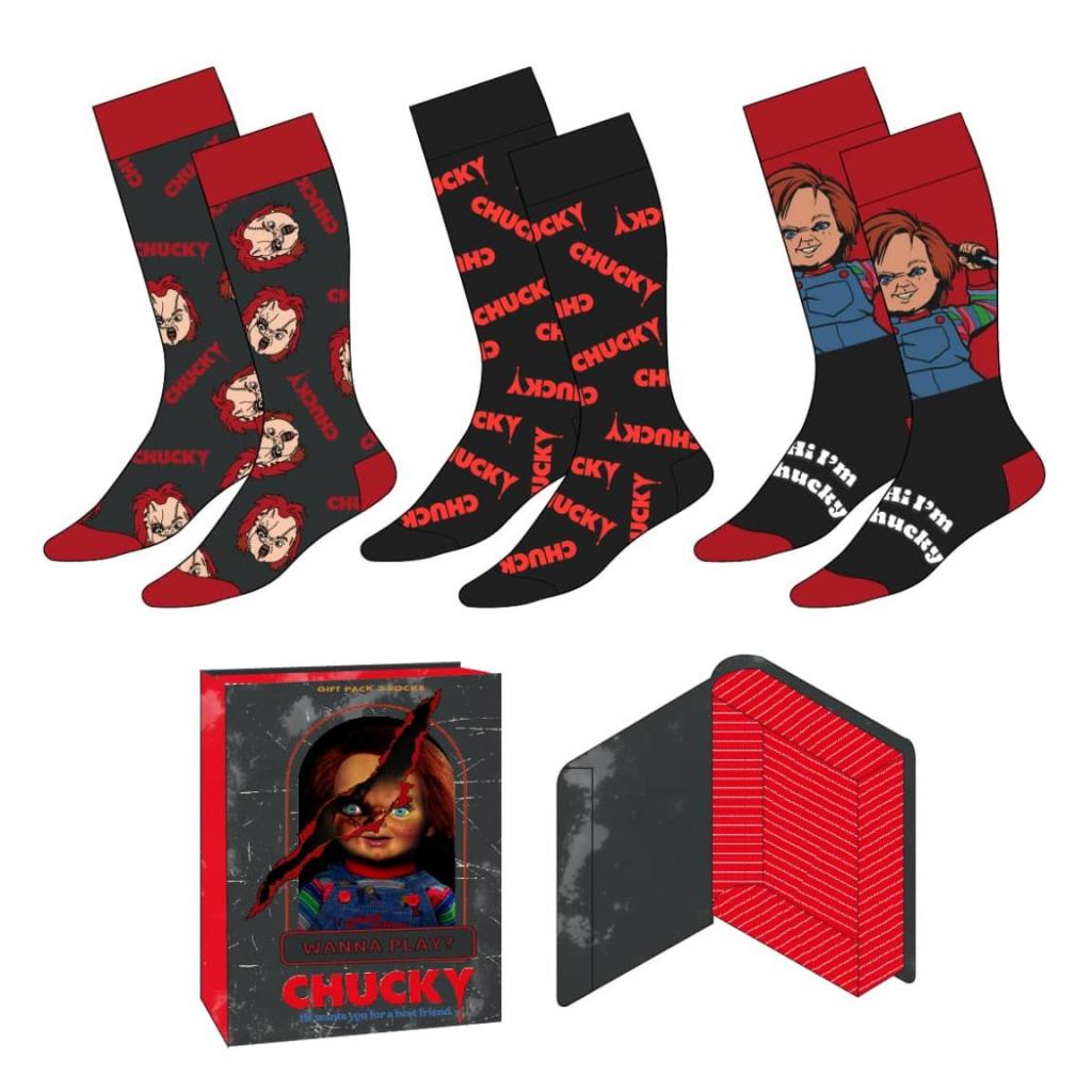 CHUCKY - 3 Pairs socks Pack (UK Size 5-10,5)