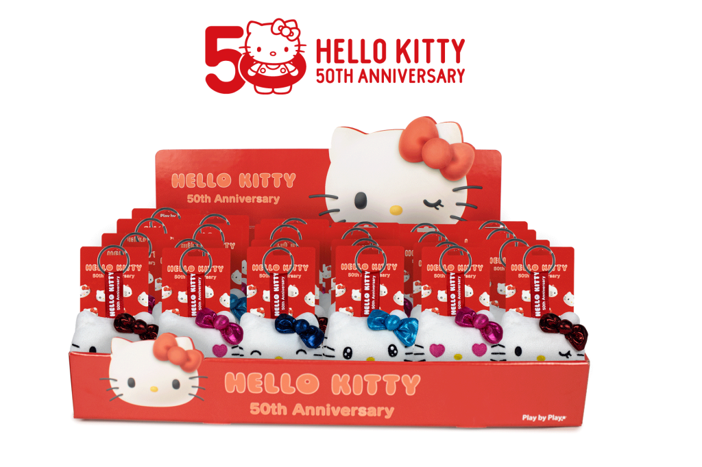 HELLO KITTY - Assortment of 24 Keychain Plushs - 4 models- 7cm