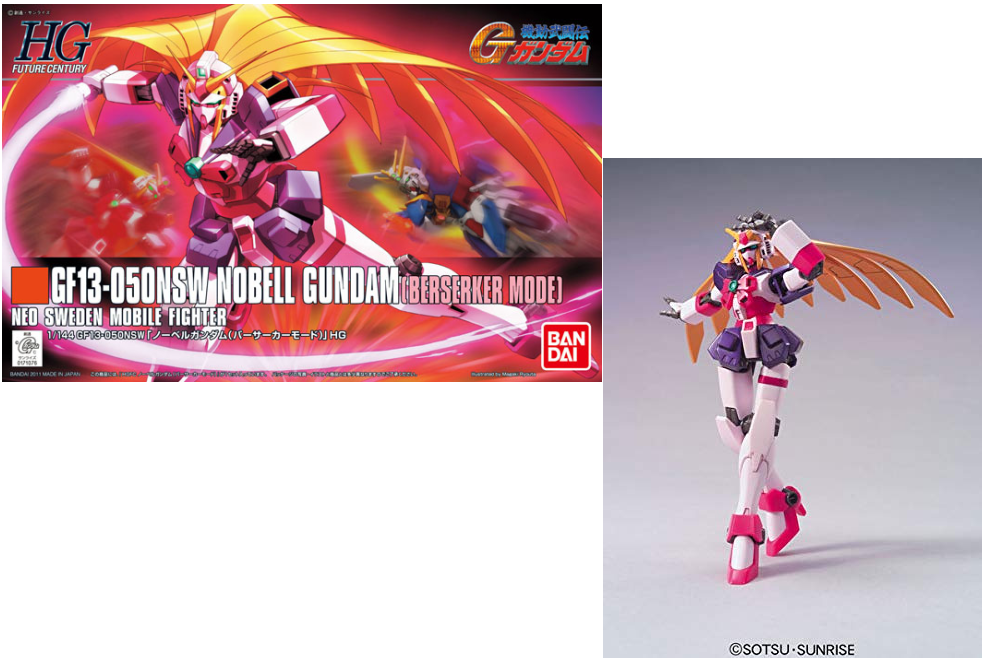 GUNDAM - 1/144 HGUC Nobell Gundam Berserker Mode - Model Kit 13cm