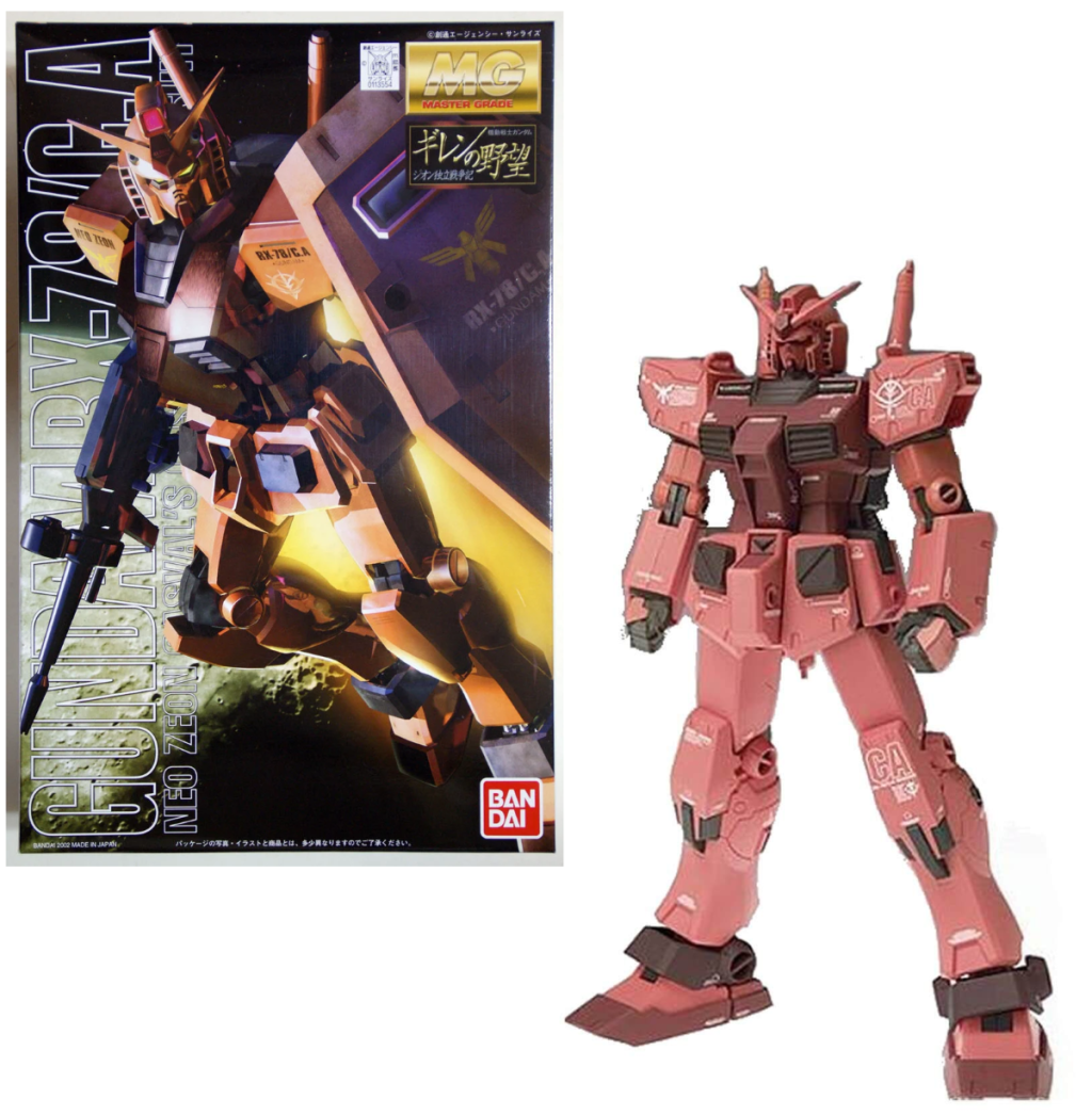 GUNDAM - MG 1/100 RX-78-2 Gundam (Char's Color) - Model Kit