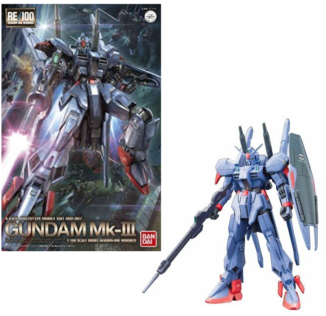 GUNDAM - RE/100 1/100 Gundam Mk-III - Model Kit