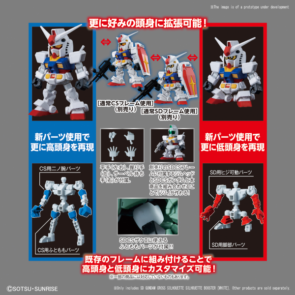 GUNDAM - SD Cross Silhouette Booster White - Model Kit