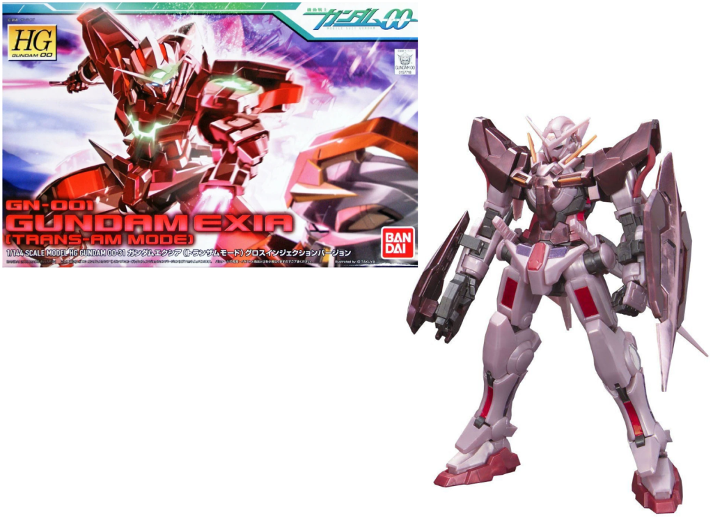 GUNDAM - HG 1/144 00 GN-001 Gundam Exia Trans-Am Mode - Model Kit