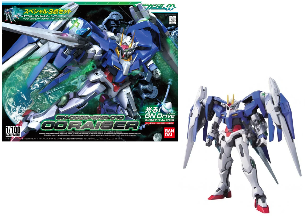 GUNDAM - OO Gundam + O-Raiser 1/100 - Model Kit