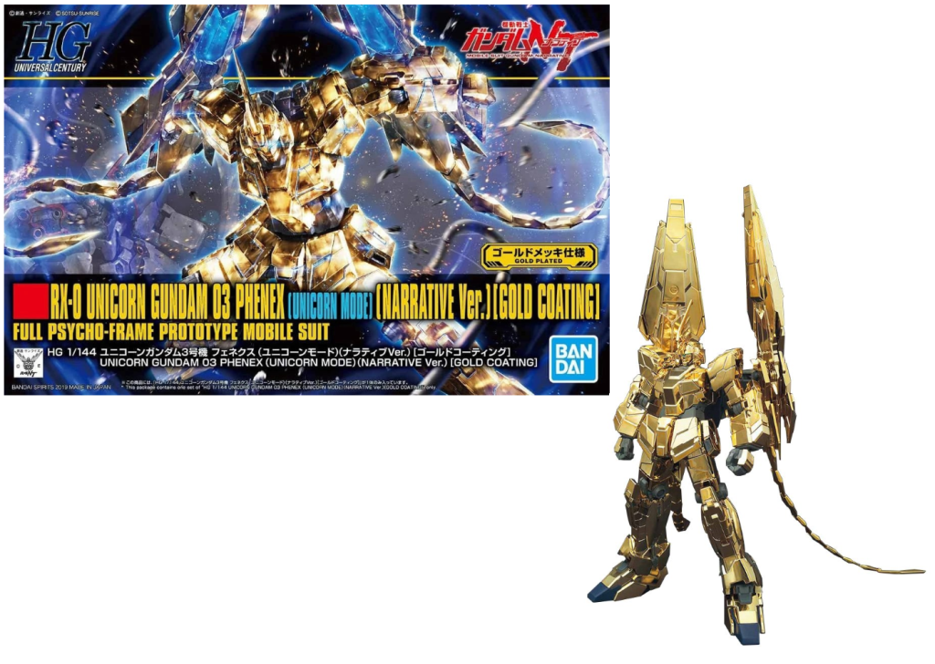 GGUNDAM - HGUC 1/144 Gundam Unicorn Phenex 03 Gold - Model Kit