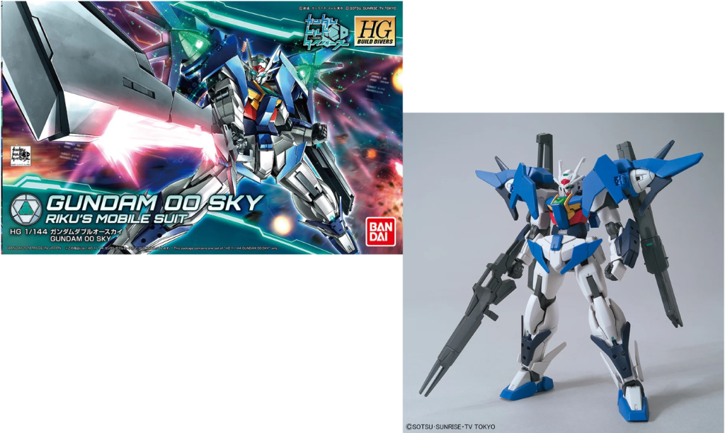 GUNDAM - Model Kit - HG 1/144 - Gundam 00 Sky Riku's Mobile Suit