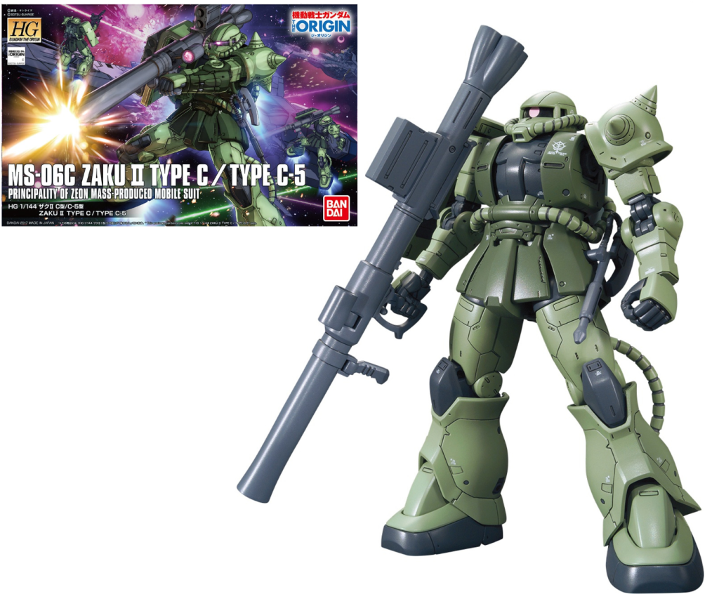 GUNDAM The Origin - Model Kit - HG 1/144 - Zaku II Type C/C-5