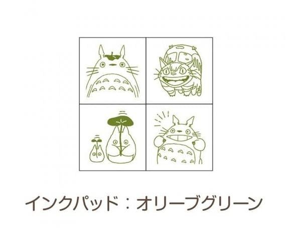 [PREORDER] MY NEIGHBOR TOTORO - Totoro & Catbus - Green stamps set