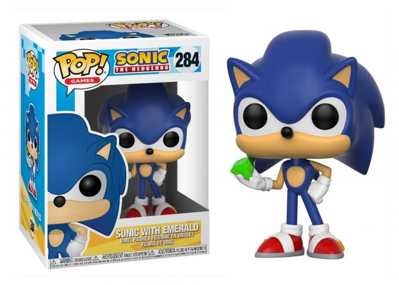Sonic The Hedgehog POP! Games Vinyl Figure Sonic (Emerald) 9 cm