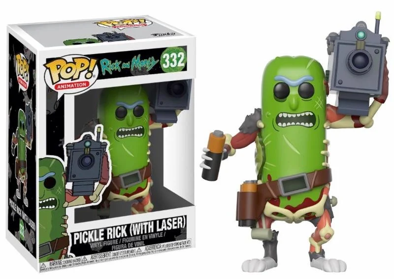 Rick and Morty POP! Animation Vinyl Figure Pickle Rick with Laser 9 cm
