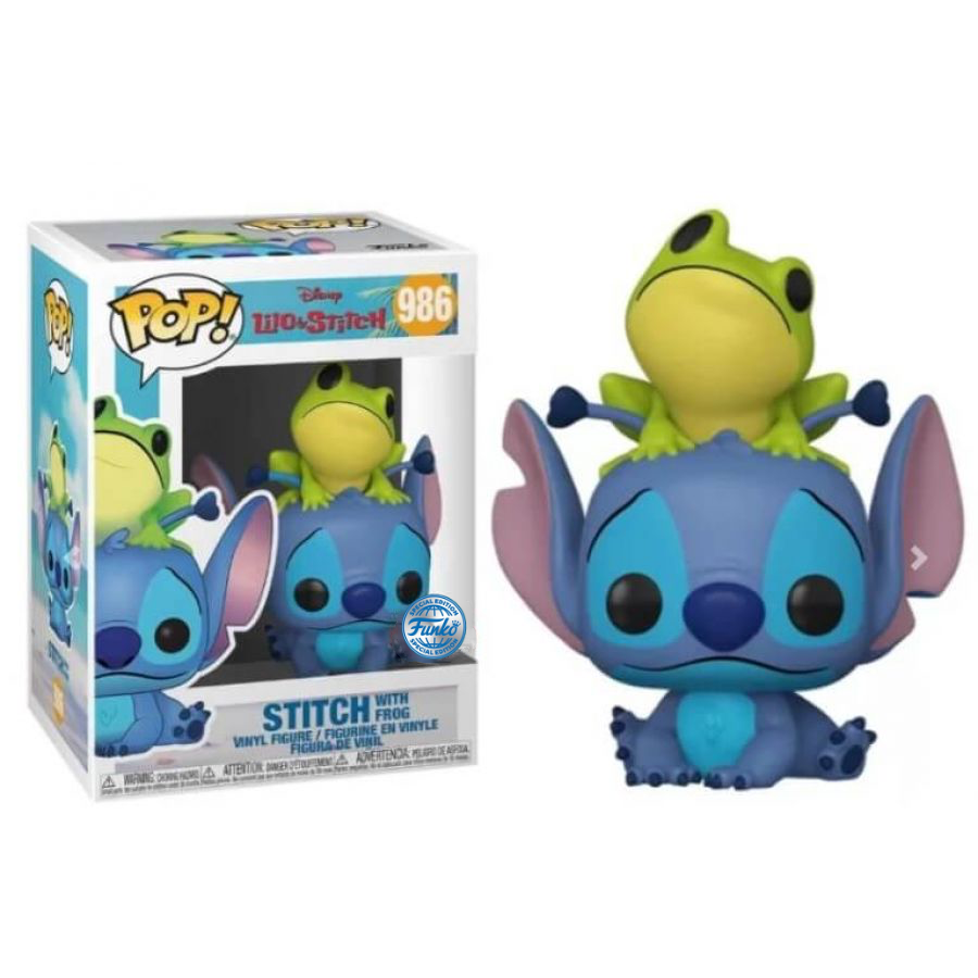 Lilo & Stitch POP! Vinyl Figure Stitch w/Frog 9 cm