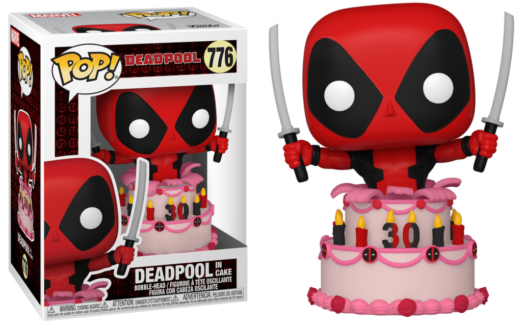 Marvel Deadpool 30th Anniversary POP! Vinyl Figure Deadpool in Cake 9 cm