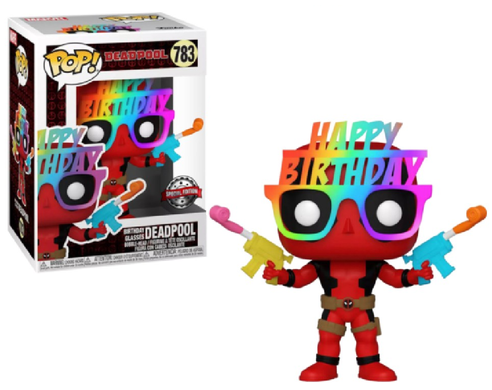 Deadpool POP! Marvel Vinyl Figure 30th Birthday Glasses Deadpool 9 cm