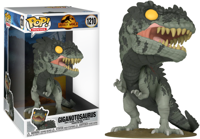 JURASSIC PARK 2022 - POP JUMBO 10" N° 1210 - Giganotosaurus
