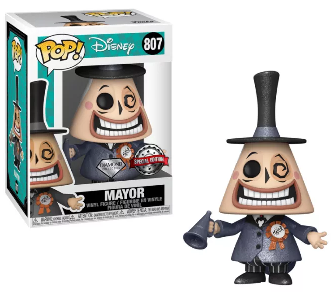 Nightmare before Christmas POP! Animation Vinyl Figure Mayor w/Megaphone(DGLT)w/Chase 9 cm Assortment (6)
