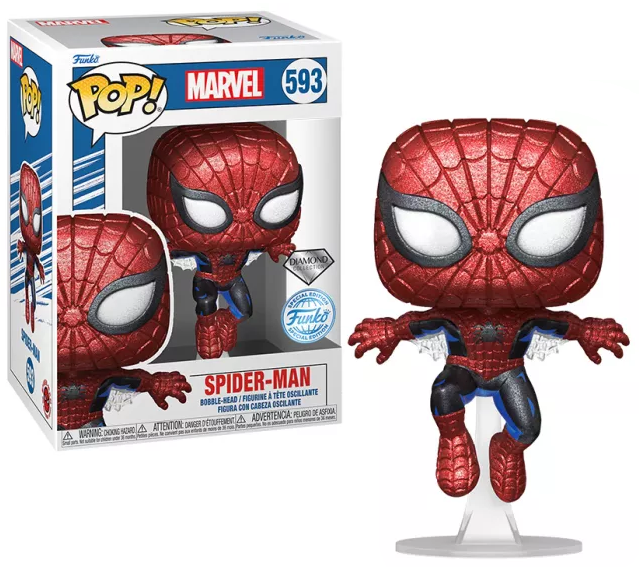 Marvel 80th Anniversary POP! Vinyl Figure Spider-Man(DGLT) 9 cm