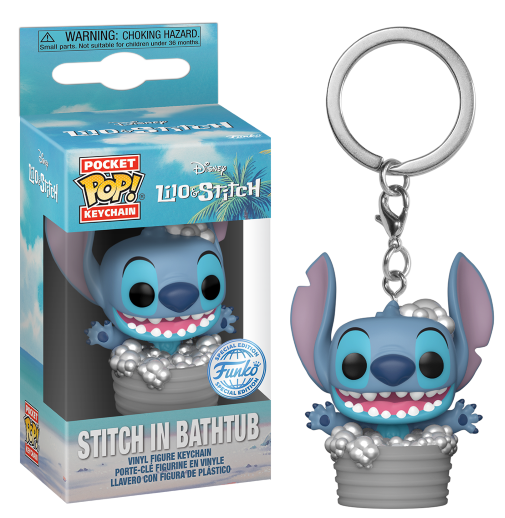 DISNEY - Pocket Pop Keychains - Stitch in Bathtub