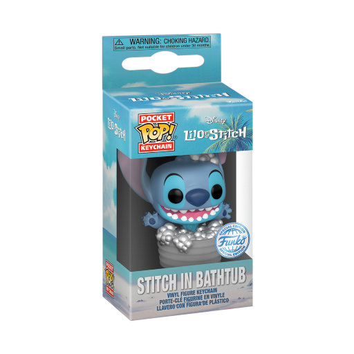 DISNEY - Pocket Pop Keychains - Stitch in Bathtub