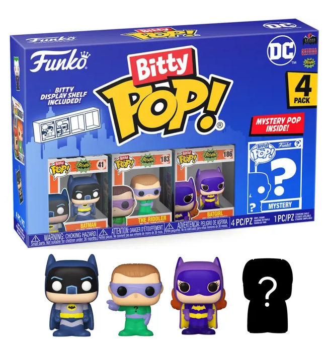 DC Bitty POP! Vinyl Figure 4-Pack Batman Adam West 2,5 cm