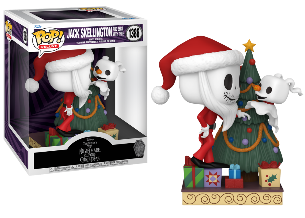 Nightmare before Christmas 30th POP! Deluxe Vinyl Figure Jack & Zero w/Tree 9 cm