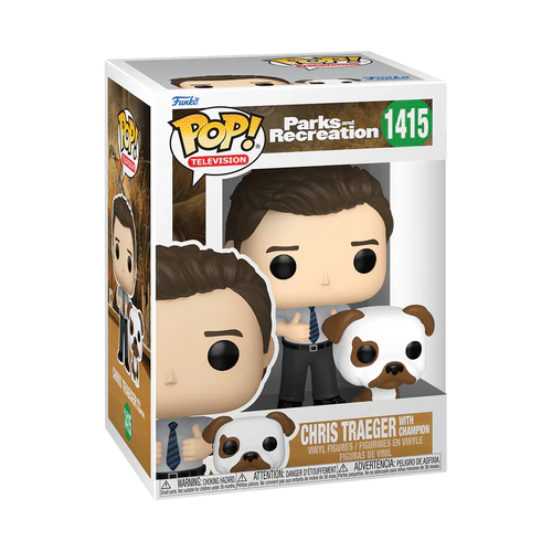 Parks and Recreation 15th Anniversary POP & Buddy! Vinyl Figure Chris&Champion 9 cm