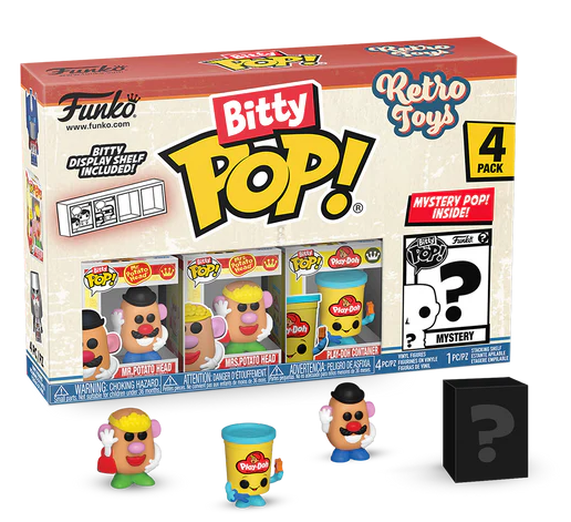 Retro Toys Bitty POP! Vinyl Figure 4-Pack Mr. Potato Head 2,5 cm