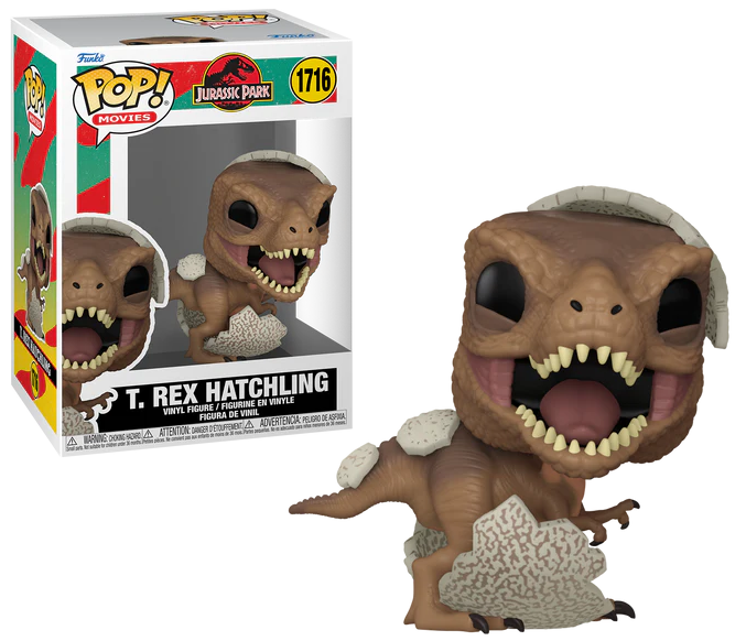 Jurassic Park Hatchling POP! Movies Vinyl Figure Tyrannosaurus Rex 9 cm