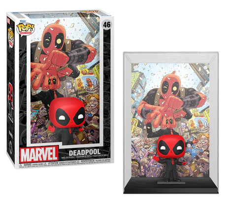 Marvel POP! Comic Cover Vinyl Figure Deadpool (2025) #1 Deadpool in Black Suit 9 cm