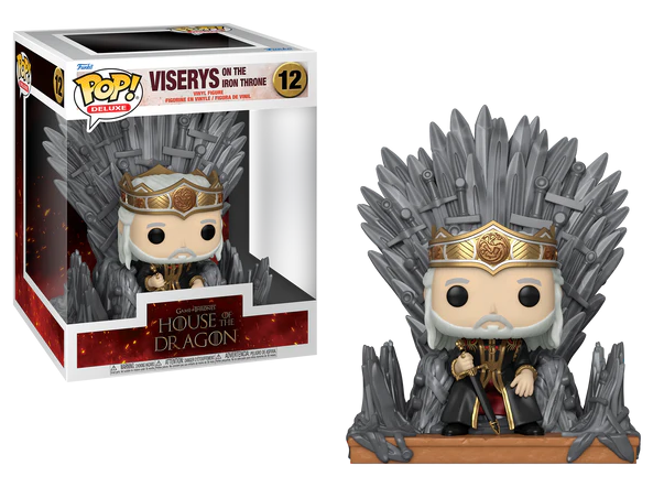 House of the Dragon POP! Deluxe Vinyl Figure Viserys on Throne 9 cm