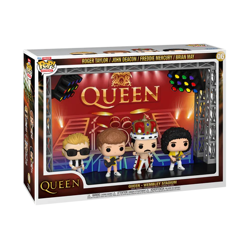[PREORDER] Queen POP Moments Deluxe Vinyl Figures 4-Pack Wembley Stadium