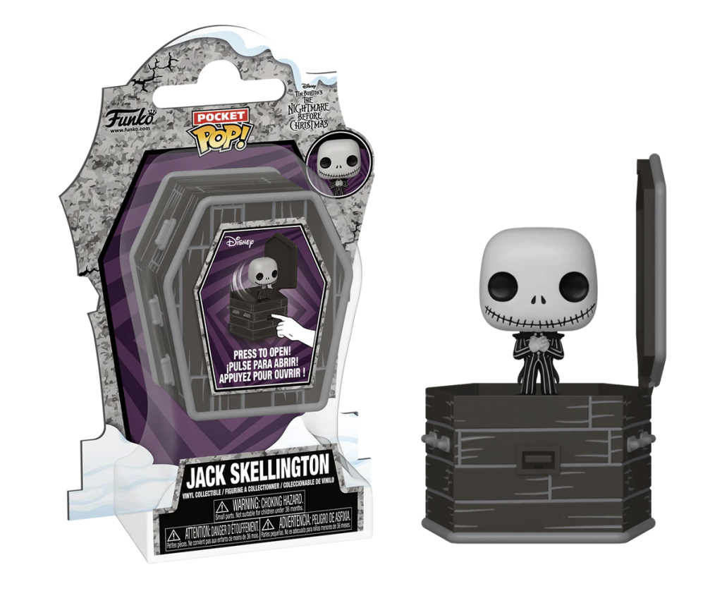 The Nightmare Before Christmas Coffin Pocket POP! Vinyl Figure Jack Skellington 6 cm