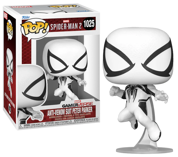 Spiderman 2 POP! Games Vinyl Figure Anti-Venom Peter 9 cm