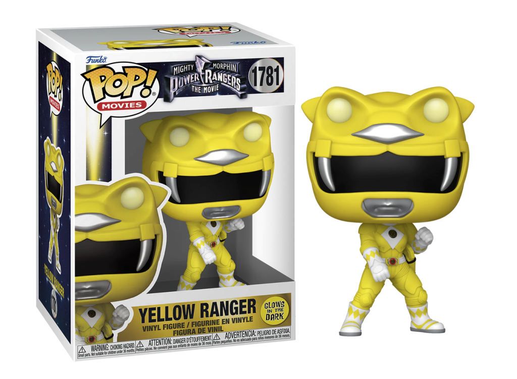 Mighty Morphin Power Rangers: The Movie POP! Movies Vinyl Figures Yellow Ranger (GITD) 9 cm