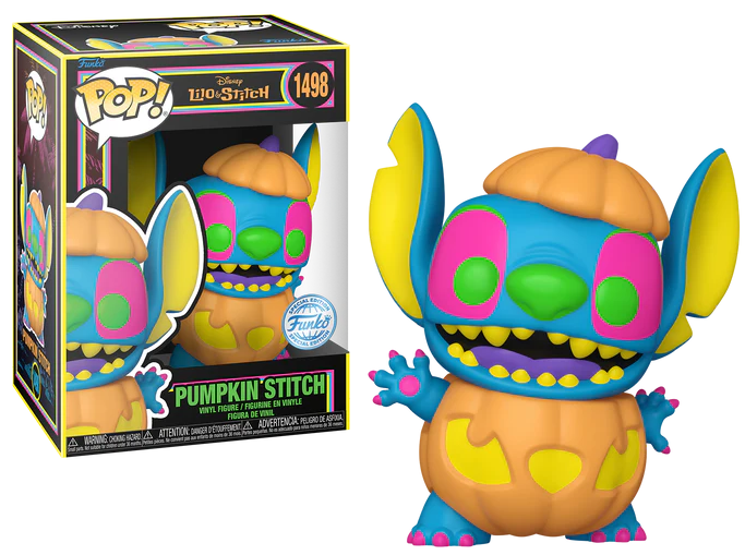 Lilo & Stitch POP! Disney Vinyl Figure Blacklight Pumpkin Stitch 9 cm