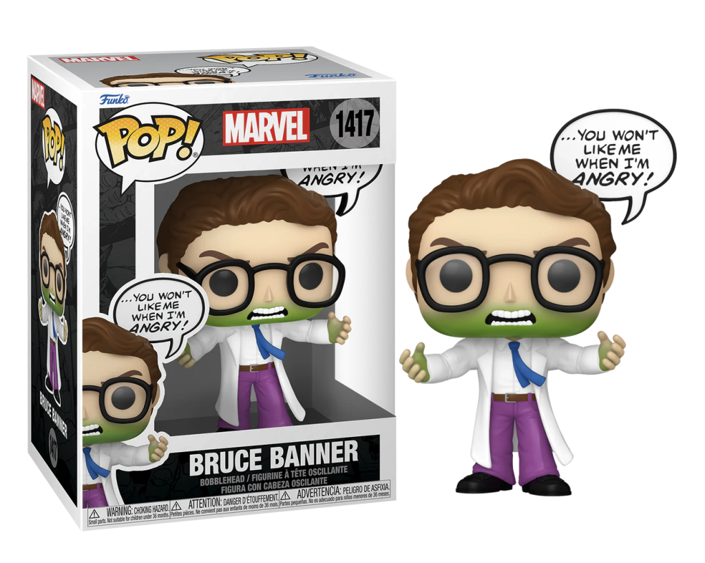 Marvel Comics POP! Marvel Vinyl Figure Bruce Banner(Don't Make me Angry) 9 cm