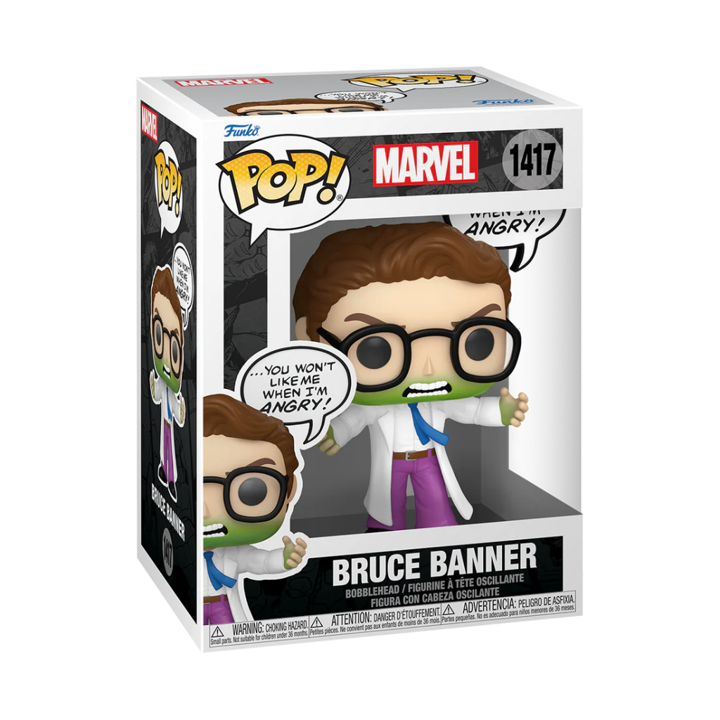Marvel Comics POP! Marvel Vinyl Figure Bruce Banner(Don't Make me Angry) 9 cm