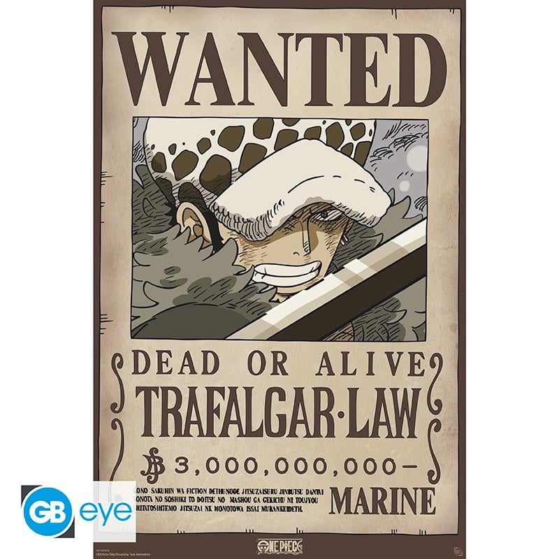 [PREORDER] ONE PIECE - Wanted Law Wano - Poster 91x61cm