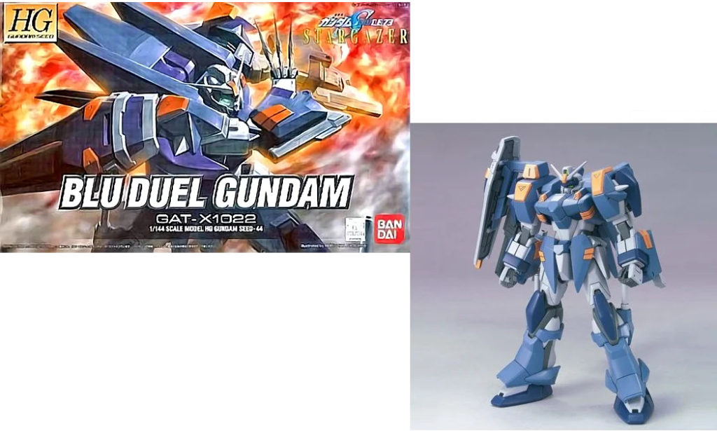 GUNDAM - Model Kit - High Grade - Blu Duel Gundam GAT-X1022 - 1/144