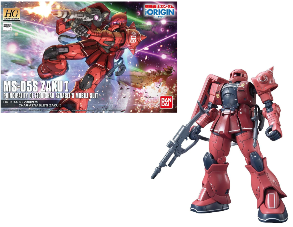 GUNDAM The Origin - Model Kit - HG 1/144 - MS-05S Char Aznable's Zaku
