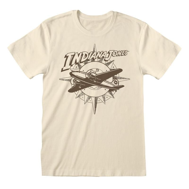 INDIANA JONES - Plane and Compass - Unisex T-Shirt (XL)