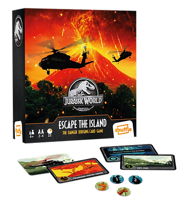 JURASSIC WORLD - Shuffle - Escape Island - Card Games FR/NL