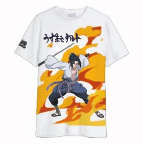 NARUTO SHIPPUDEN - Sasuke Uchiwa - Oversize T-Shirt Men (XL)