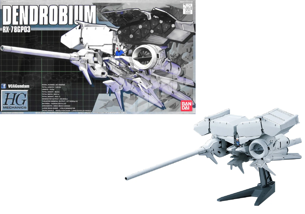 GUNDAM - HG Mechanics 1/550 RX-78GP03 Dendrobium - Model Kit